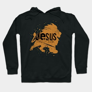 Jesus - Lion of Judah - Gold Hoodie